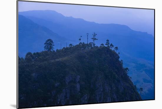 View over Mountains from Haputale in the Sri Lanka Hill Country Landscape at Sunrise-Matthew Williams-Ellis-Mounted Photographic Print