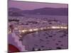 View Over Mykonos Town, Illuminated at Night, Island of Mykonos (Mikonos), Greek Islands, Greece-Fraser Hall-Mounted Photographic Print