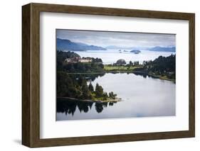 View over Nahuel Huapi Lake and Llao Llao Hotel Near Bariloche-Yadid Levy-Framed Photographic Print