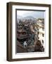 View over Narrow Streets and Rooftops Near Durbar Square Towards the Hilltop Temple of Swayambhunat-Lee Frost-Framed Photographic Print