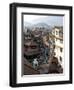 View over Narrow Streets and Rooftops Near Durbar Square Towards the Hilltop Temple of Swayambhunat-Lee Frost-Framed Photographic Print