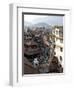 View over Narrow Streets and Rooftops Near Durbar Square Towards the Hilltop Temple of Swayambhunat-Lee Frost-Framed Photographic Print