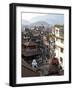 View over Narrow Streets and Rooftops Near Durbar Square Towards the Hilltop Temple of Swayambhunat-Lee Frost-Framed Photographic Print