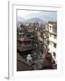 View over Narrow Streets and Rooftops Near Durbar Square Towards the Hilltop Temple of Swayambhunat-Lee Frost-Framed Photographic Print