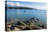 View over Nkhata Bay, Lake Malawi, Malawi, Africa-Michael Runkel-Stretched Canvas