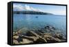 View over Nkhata Bay, Lake Malawi, Malawi, Africa-Michael Runkel-Framed Stretched Canvas