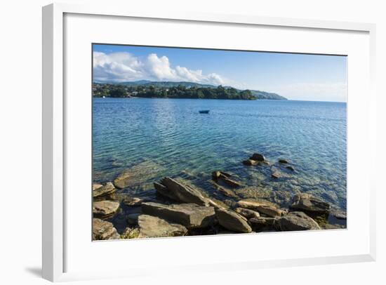 View over Nkhata Bay, Lake Malawi, Malawi, Africa-Michael Runkel-Framed Photographic Print