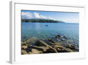 View over Nkhata Bay, Lake Malawi, Malawi, Africa-Michael Runkel-Framed Photographic Print