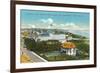 View over Ocean House, Watch Hill, Rhode Island-null-Framed Premium Giclee Print