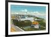 View over Ocean House, Watch Hill, Rhode Island-null-Framed Premium Giclee Print