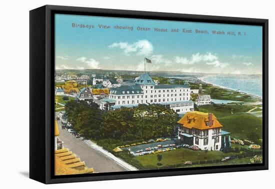 View over Ocean House, Watch Hill, Rhode Island-null-Framed Stretched Canvas