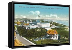 View over Ocean House, Watch Hill, Rhode Island-null-Framed Stretched Canvas
