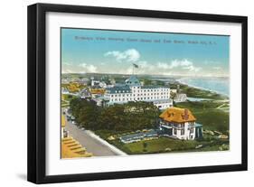 View over Ocean House, Watch Hill, Rhode Island-null-Framed Art Print