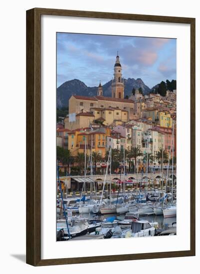 View over Old Town and Port-Stuart Black-Framed Photographic Print