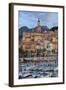 View over Old Town and Port-Stuart Black-Framed Photographic Print