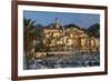 View over Old Town and Port-Stuart Black-Framed Photographic Print