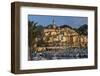 View over Old Town and Port-Stuart Black-Framed Photographic Print