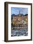 View over Old Town and Port-Stuart Black-Framed Photographic Print