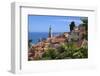 View over Old Town and Port-Stuart Black-Framed Photographic Print