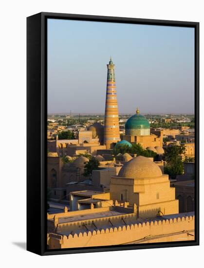 View over Old Town of Khiva, Uzbekistan-Michele Falzone-Framed Stretched Canvas