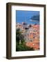 View over Old Town, UNESCO World Heritage Site, Dubrovnik, Dalmatia, Croatia, Europe-Frank Fell-Framed Photographic Print