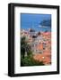 View over Old Town, UNESCO World Heritage Site, Dubrovnik, Dalmatia, Croatia, Europe-Frank Fell-Framed Photographic Print