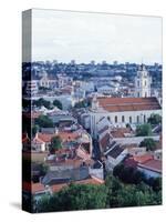 View Over Old Town, Unesco World Heritage Site, from Castle at Gedminas Hill, Vilnius, Lithuania-Yadid Levy-Stretched Canvas