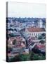 View Over Old Town, Unesco World Heritage Site, from Castle at Gedminas Hill, Vilnius, Lithuania-Yadid Levy-Stretched Canvas