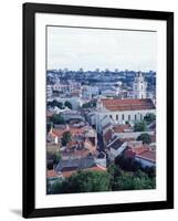 View Over Old Town, Unesco World Heritage Site, from Castle at Gedminas Hill, Vilnius, Lithuania-Yadid Levy-Framed Photographic Print