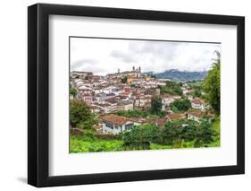 View over Ouro Preto, UNESCO World Heritage Site, Minas Gerais, Brazil, South America-Gabrielle and Michel Therin-Weise-Framed Photographic Print