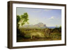 View over Palermo, 1828-Carl Rottmann-Framed Giclee Print