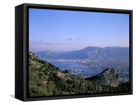 View Over Palermo, Island of Sicily, Italy, Mediterranean-Oliviero Olivieri-Framed Stretched Canvas