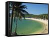 View over Palolem Beach, Palolem, Goa, India, Asia-Stuart Black-Framed Stretched Canvas