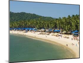 View over Palolem Beach, Palolem, Goa, India, Asia-Stuart Black-Mounted Photographic Print