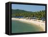 View over Palolem Beach, Palolem, Goa, India, Asia-Stuart Black-Framed Stretched Canvas