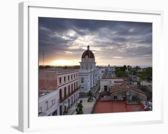 View Over Parque Jose Marti at Sunset From the Roof of the Hotel La Union, Cienfuegos, Cuba-Lee Frost-Framed Photographic Print