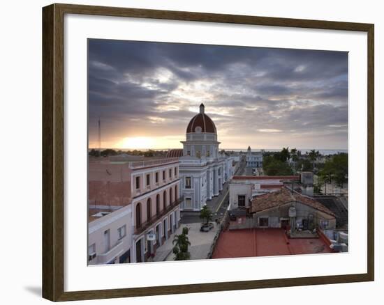 View Over Parque Jose Marti at Sunset From the Roof of the Hotel La Union, Cienfuegos, Cuba-Lee Frost-Framed Photographic Print