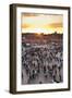 View over People in the Place Djemaa El Fna at Sunset, Marrakech, Morocco, North Africa, Africa-Matthew Williams-Ellis-Framed Photographic Print