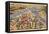 View over Pittsburgh, Pennsylvania-null-Framed Stretched Canvas