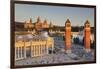 View over Placa d'Espanya (Placa de Espana) to Palau Nacional (Museu Nacional d'Art de Catalunya), -Markus Lange-Framed Photographic Print