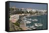View over Port and Old Town, Mahon, Menorca, Balearic Islands, Spain, Mediterranean-Stuart Black-Framed Stretched Canvas
