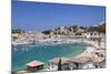 View over Port De Soller with Port and Beach-Markus Lange-Mounted Photographic Print