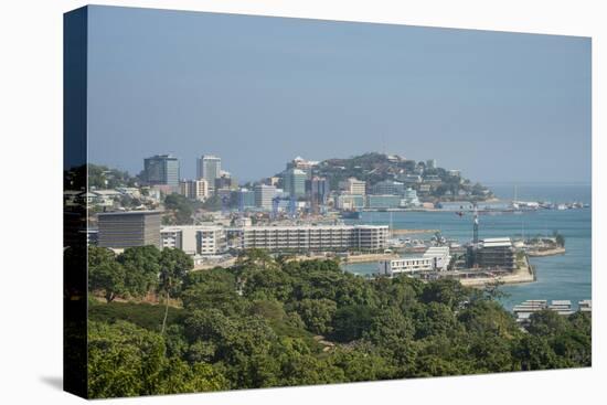 View over Port Moresby, Papua New Guinea, Pacific-Michael Runkel-Stretched Canvas