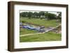 View over port of Leticia, where boats leave for local communities in the rainforest, Leticia, Colo-Nando Machado-Framed Photographic Print