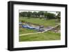 View over port of Leticia, where boats leave for local communities in the rainforest, Leticia, Colo-Nando Machado-Framed Photographic Print