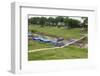 View over port of Leticia, where boats leave for local communities in the rainforest, Leticia, Colo-Nando Machado-Framed Photographic Print