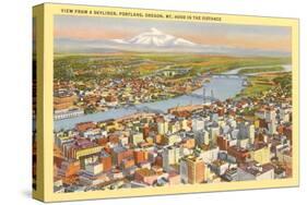 View over Portland, Oregon-null-Stretched Canvas