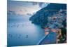 View over Positano, Costiera Amalfitana (Amalfi Coast), UNESCO World Heritage Site-Frank Fell-Mounted Premium Photographic Print