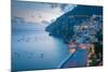 View over Positano, Costiera Amalfitana (Amalfi Coast), UNESCO World Heritage Site-Frank Fell-Mounted Photographic Print