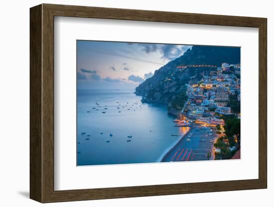 View over Positano, Costiera Amalfitana (Amalfi Coast), UNESCO World Heritage Site-Frank Fell-Framed Photographic Print